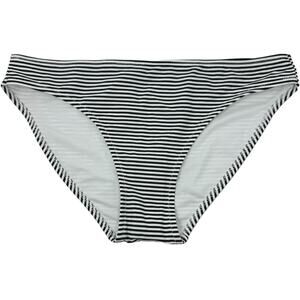 Aerie‎ Classic Bikini Bottom Black White Striped Lined Beach Vacation Size S NEW